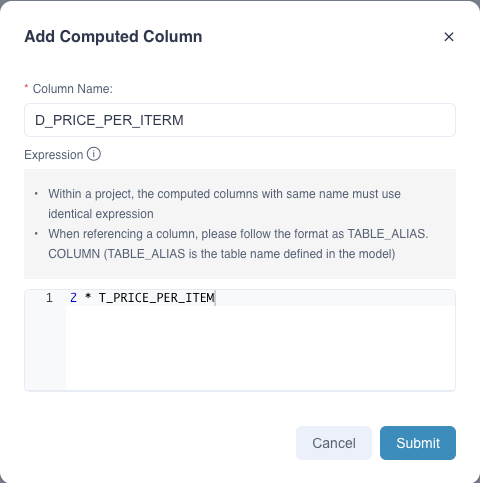 Create a nested computed column